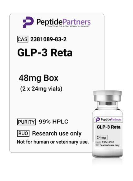 GLP-3 Retatrutide 24mg Vials, 48mg 120mg 240mg 480mg Boxes - Peptide Partners Research Grade