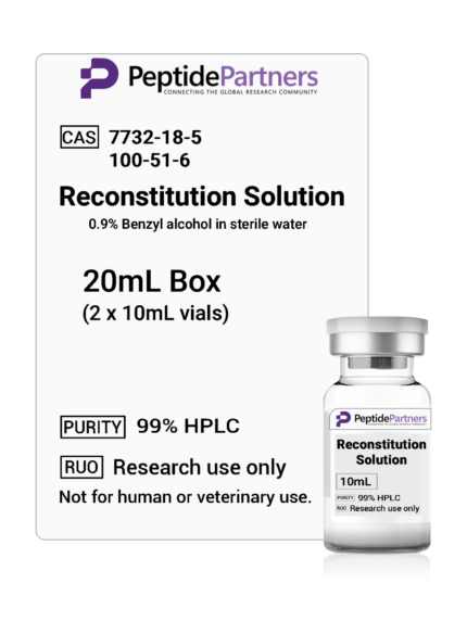 Reconstitution Solution BAC 10mL Vial - Peptide Partners Research Grade